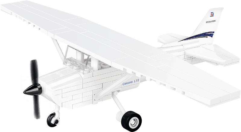 Cobi Cessna 172 Skyhawk maquette avion blanc 1:48
