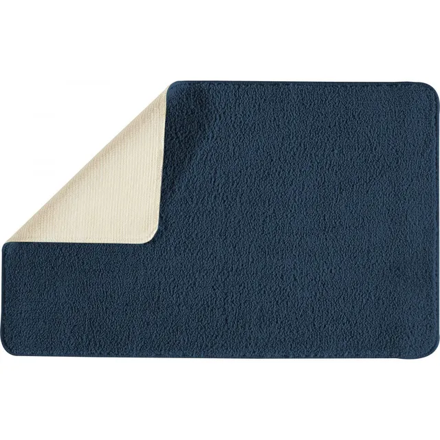 LEVASSEUR Polynésie Tapis de Bain Polyester Marine 50x80cm Antidérapant
