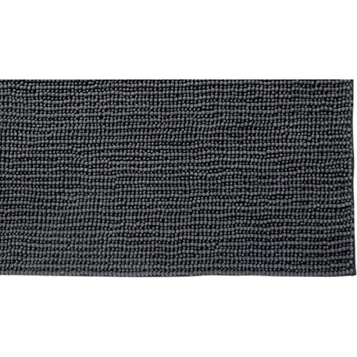 Levasseur Fani Tapis de Bain Chenille Anthracite 60x120 Ultra Doux