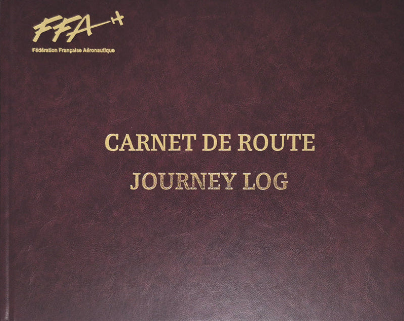 La Boutique du Pilote FFA carnet de route rigide logoté 105 pages