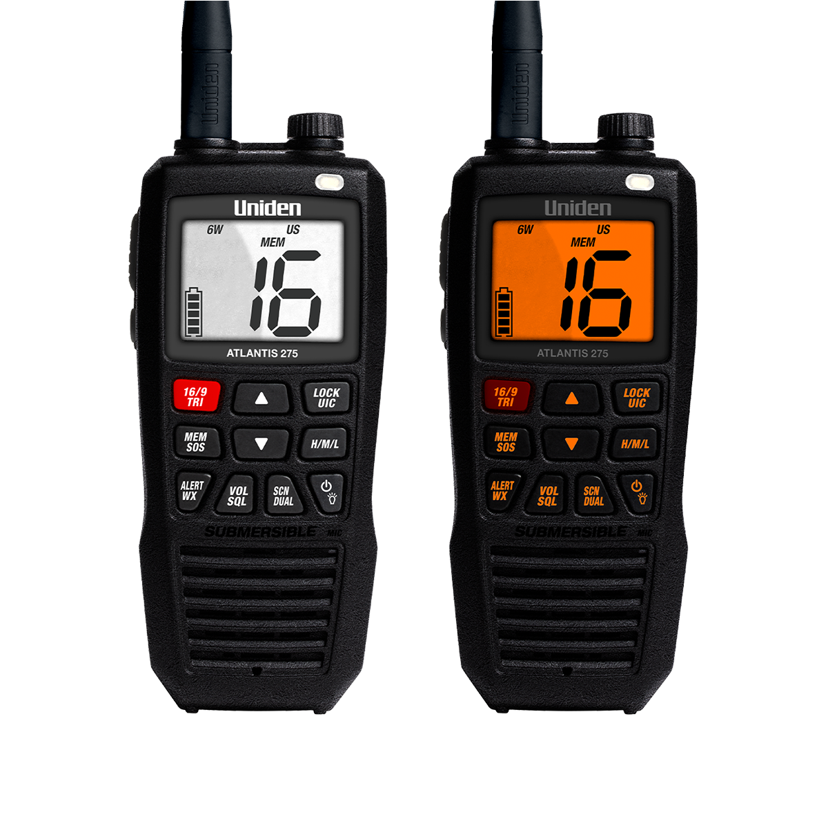 Uniden Atlantis 275 radio VHF marine flottante 6W