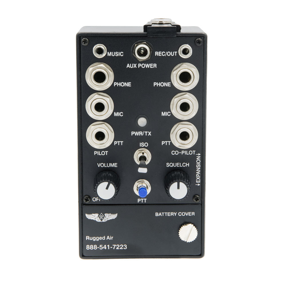 Rugged Air RRP2EX Intercom Aviation 2 Places Extensible