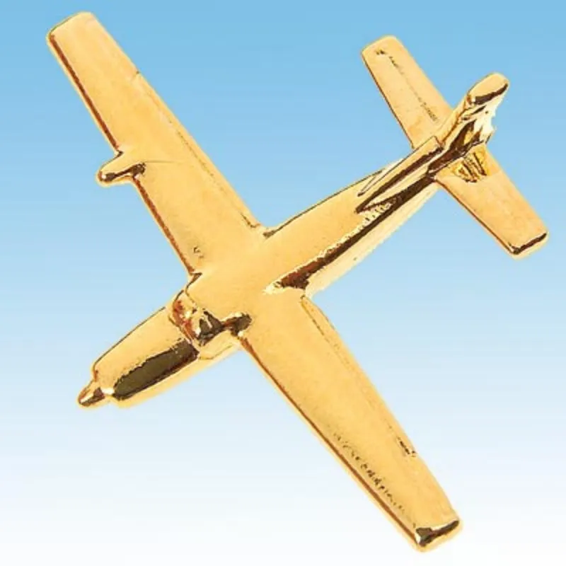 La Boutique du Pilote Cessna Caravan pin's avion doré 2,5 cm