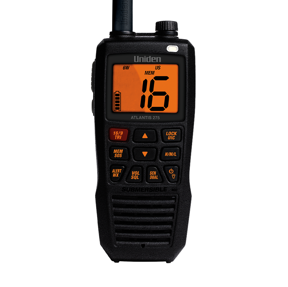 Uniden Atlantis 275 radio VHF marine flottante 6W