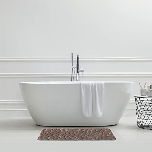 LEVASSEUR Mineral tapis de bain mémoire 60x100cm galet