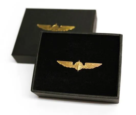 Design4Pilots Ailes de Pilote insigne moyen 3,5 cm