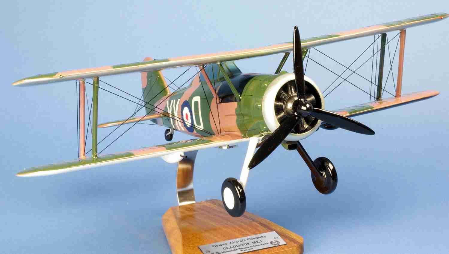 La Boutique du Pilote Gloster Gladiator MKI maquette bois 1/24 80Sqn