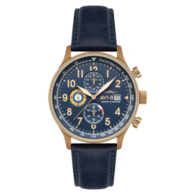 AVI-8 Hawker Hurricane Montre Regent Blue 43,5mm