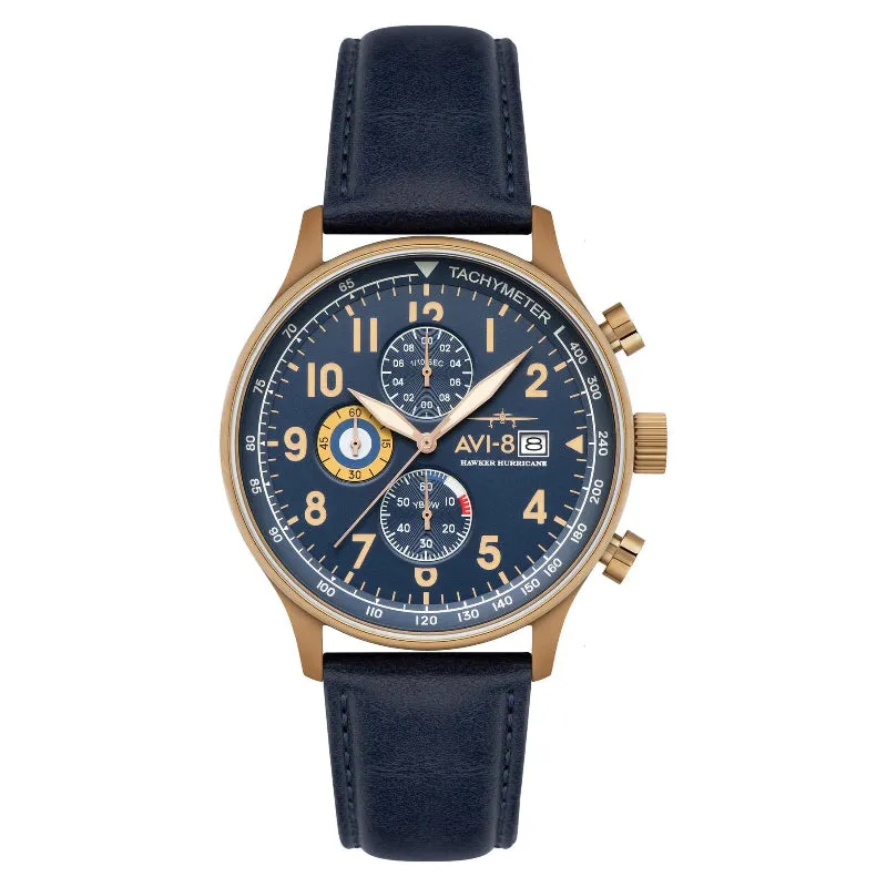 AVI-8 Hawker Hurricane Montre Regent Blue 43,5mm