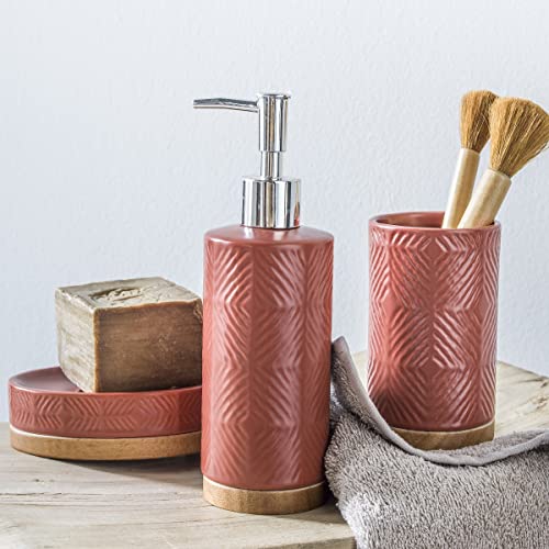 LEVASSEUR Terra Distributeur Savon Céramique Terracotta