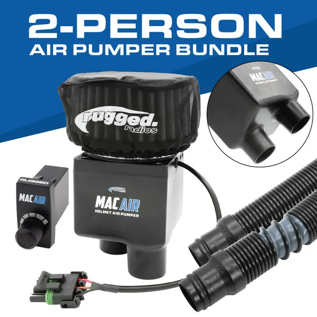 Rugged Air MAC Air 2-Person pumper casque Bundle 2 personnes