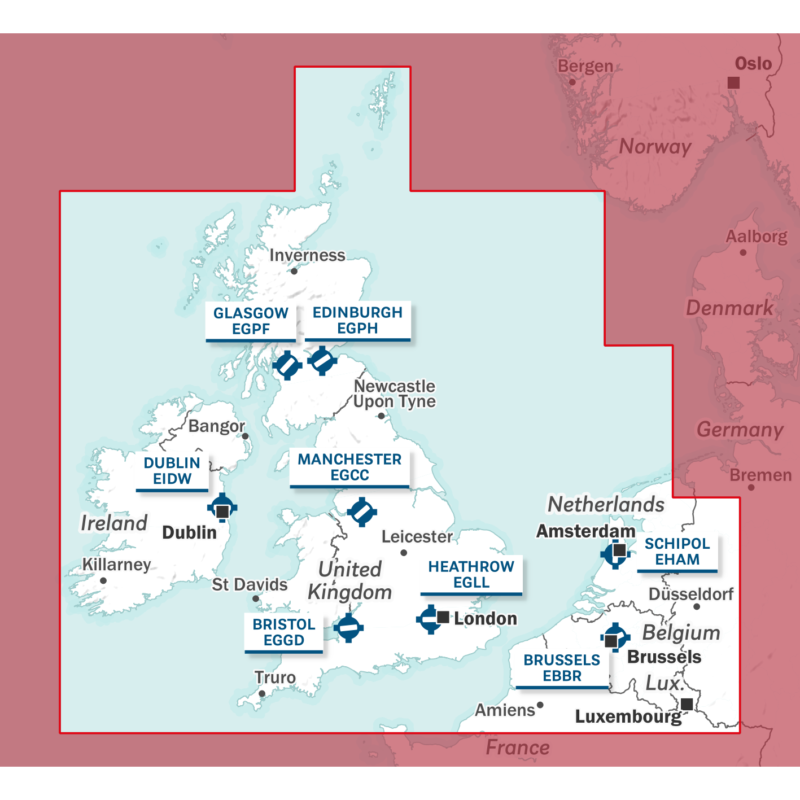 La Boutique du Pilote Cartographie Air Million UK Irlande 2026 carte