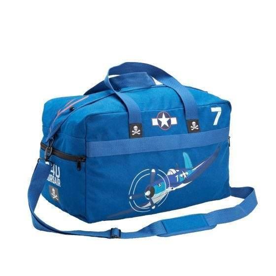 La Boutique du Pilote Sac Corsair sac voyage coton bleu