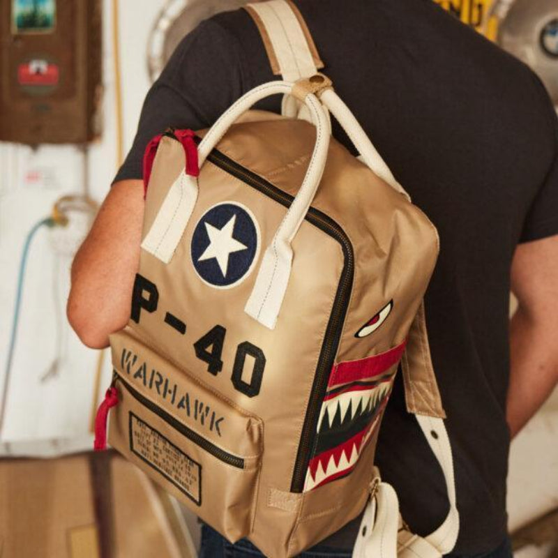 Red Canoe P-40 Warhawk sac à dos nylon imperméable 28x38 cm