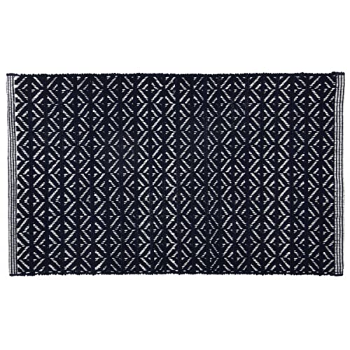 LEVASSEUR Sol tapis de bain chenillé marine 50x80cm polycoton
