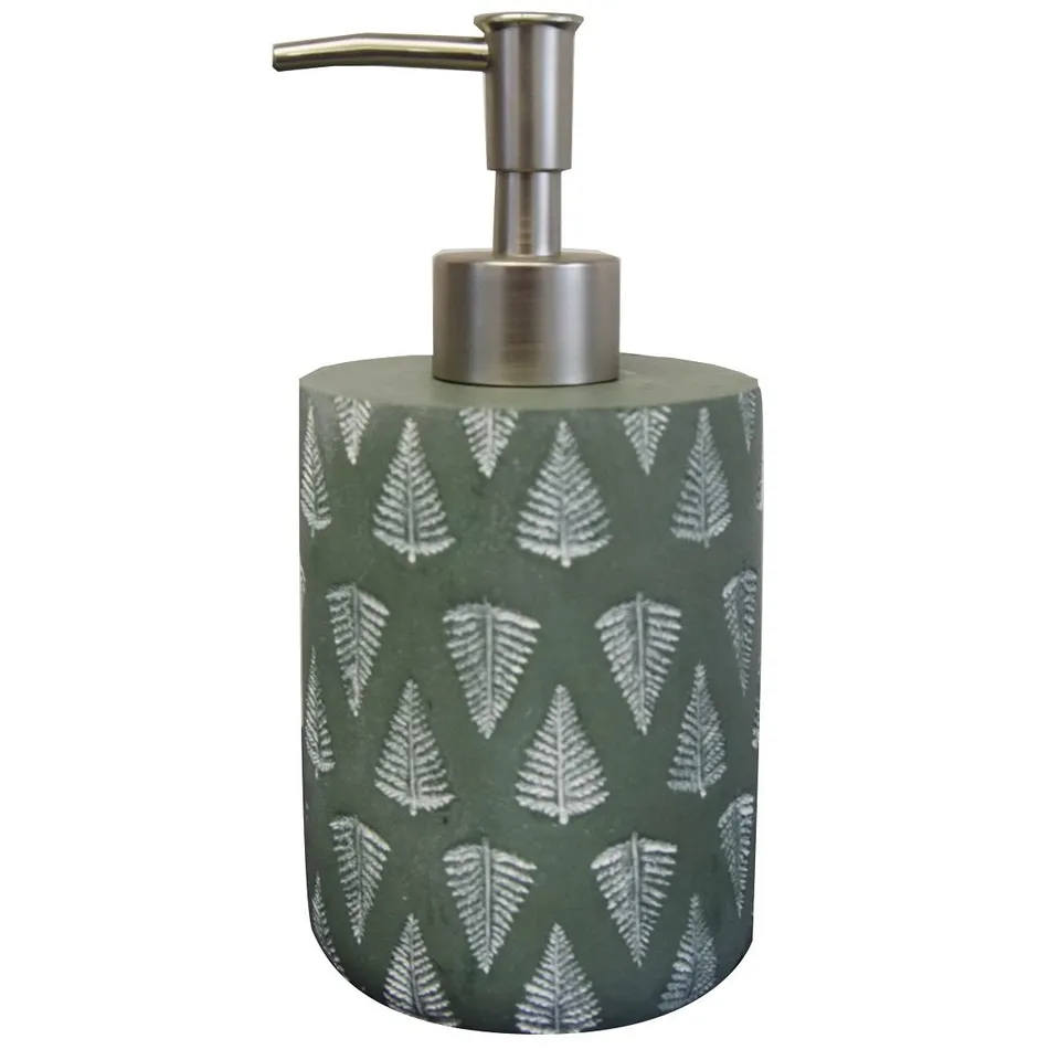 Levasseur Olivier Distributeur Savon Béton Vert 7,5x7,5x16,5 cm