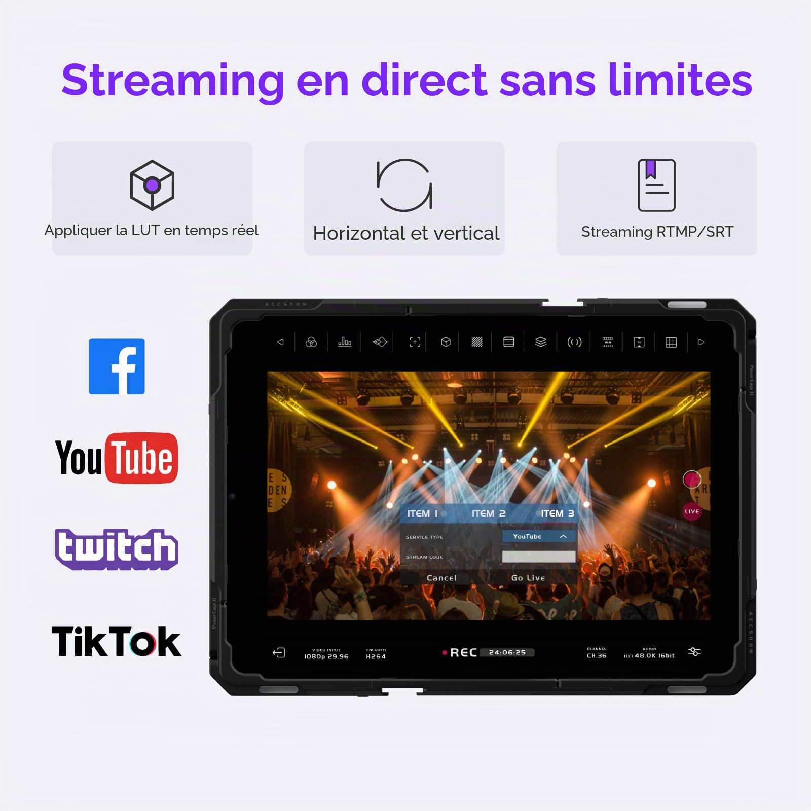 Accsoon SeeMo Pro adaptateur vidéo SDI HDMI vers USB-C iPhone