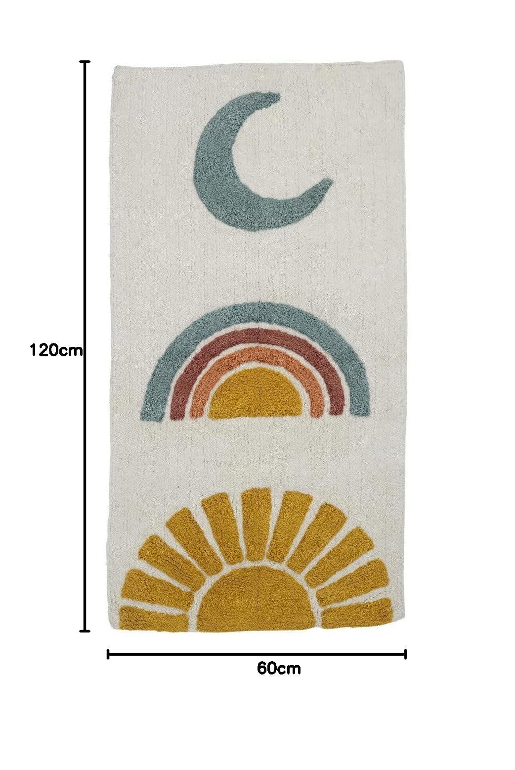 LEVASSEUR Kids Sunny tapis enfant coton 60x120cm multicolore