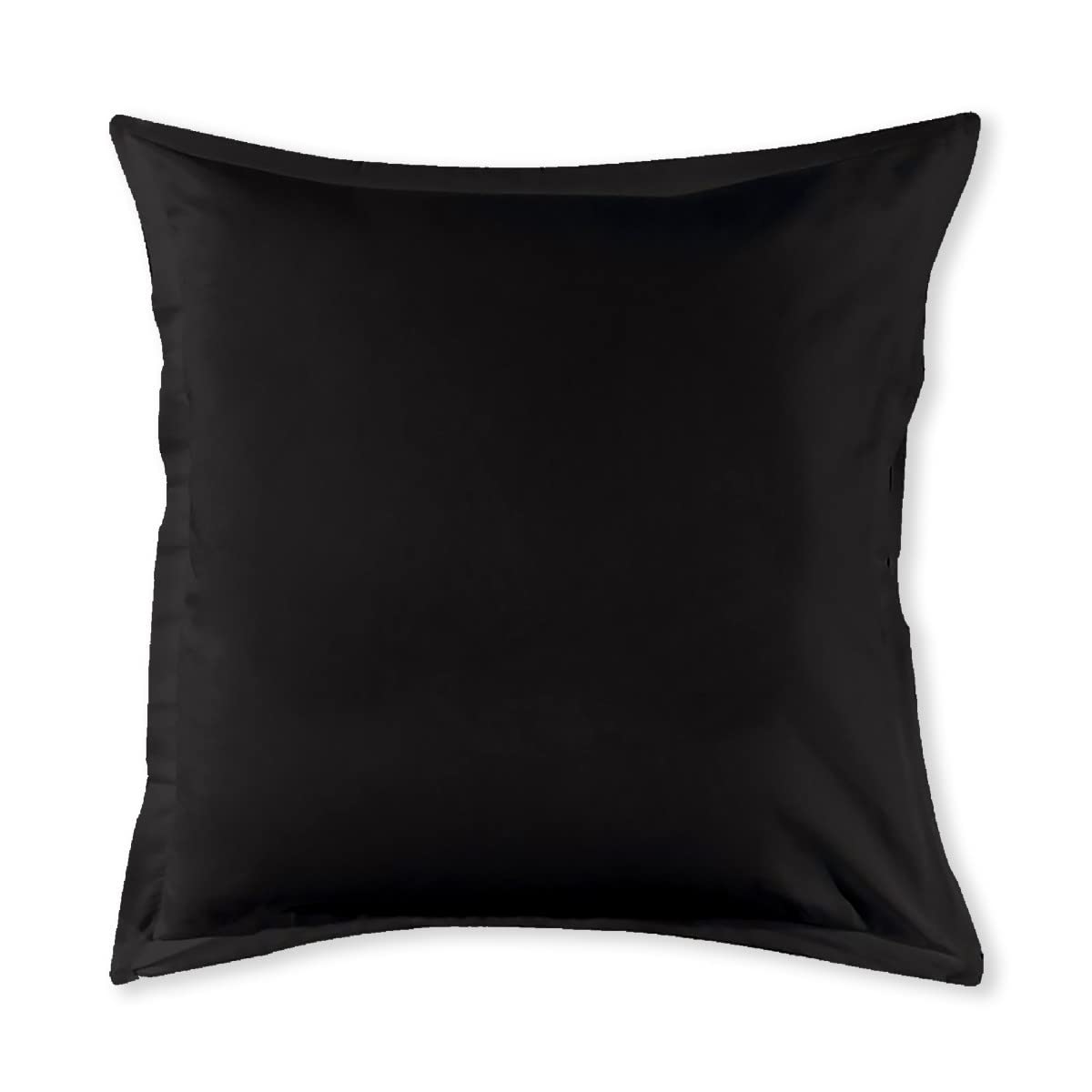 LEVASSEUR Linge de lit Lot 2 taies oreiller coton noir 64x64cm
