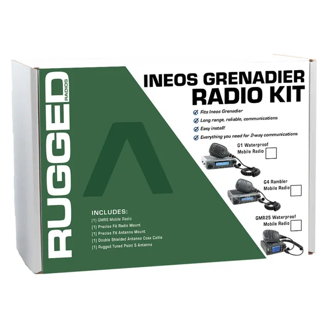 Rugged Air G1 Kit Radio Mobile GMRS Grenadier Étanche