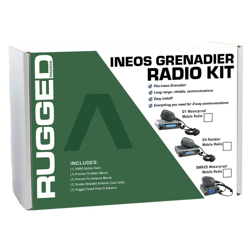 Rugged Air G1 Kit Radio Mobile GMRS Grenadier Étanche