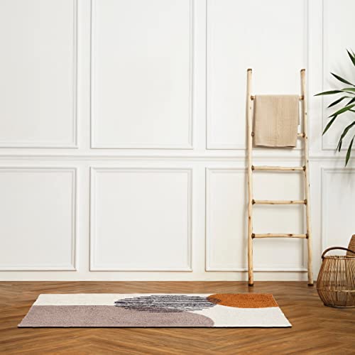 Levasseur tapis de bain coton beige 60x120cm absorbant