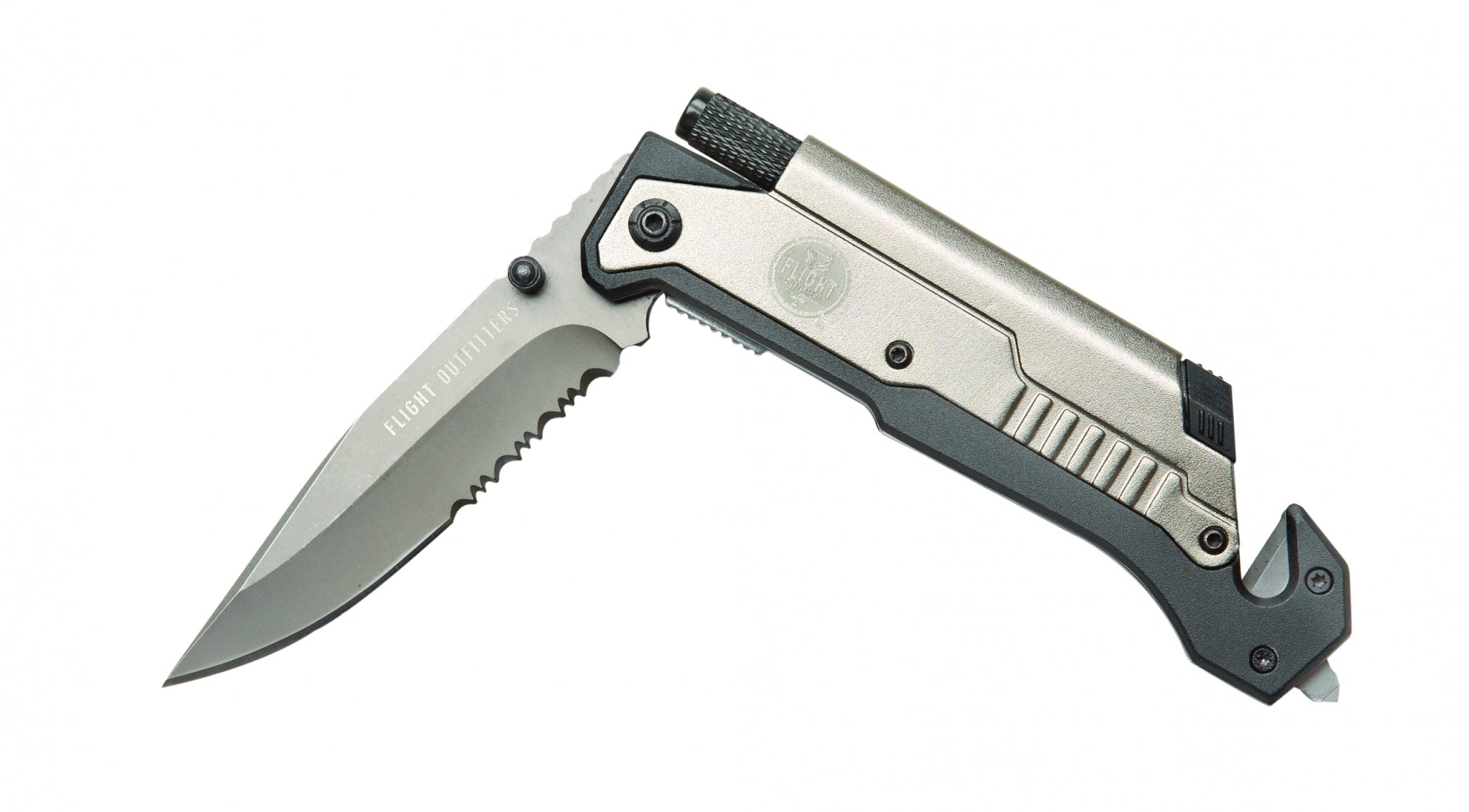 Flight Outfitters Pilot Survival couteau de survie lame crantée