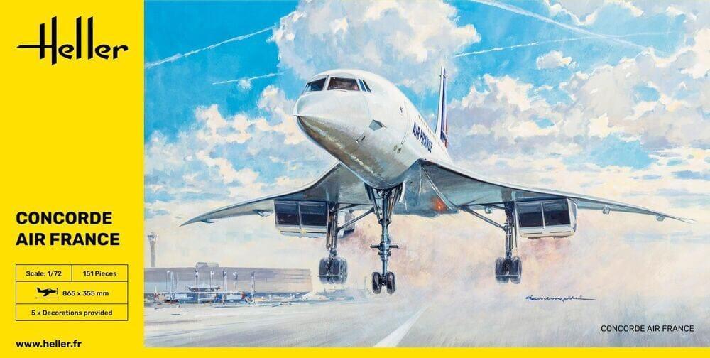 Heller Concorde Air France maquette 1/72 à construire