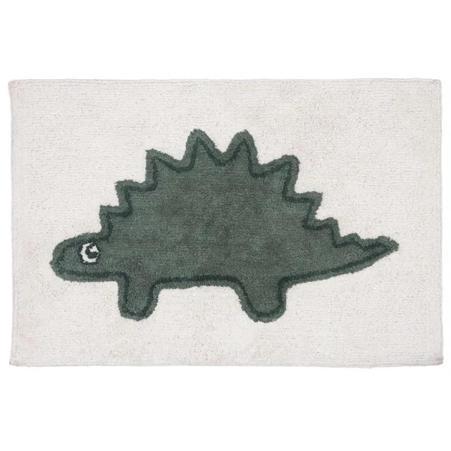 Levasseur Kids Dino tapis enfant coton vert 60x90