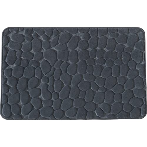 Levasseur Galet Tapis de Bain Gris 50x80cm Mémoire de Forme