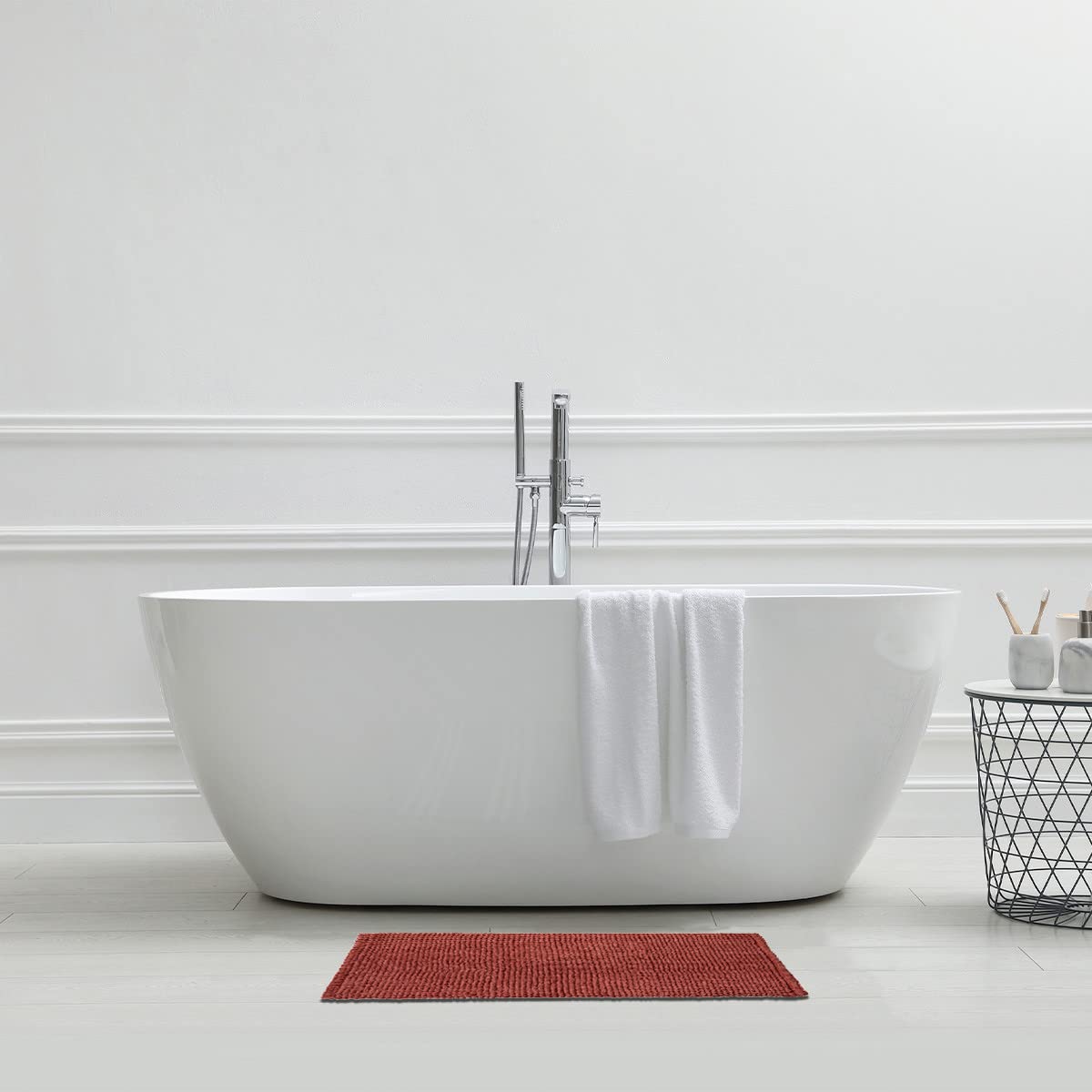 LEVASSEUR Bali tapis de bain terracotta 50x80cm antidérapant