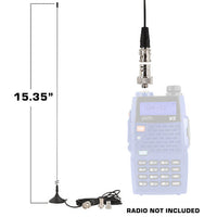 Rugged Air antenne magnétique bibande VHF/UHF BNC 9,5 pi