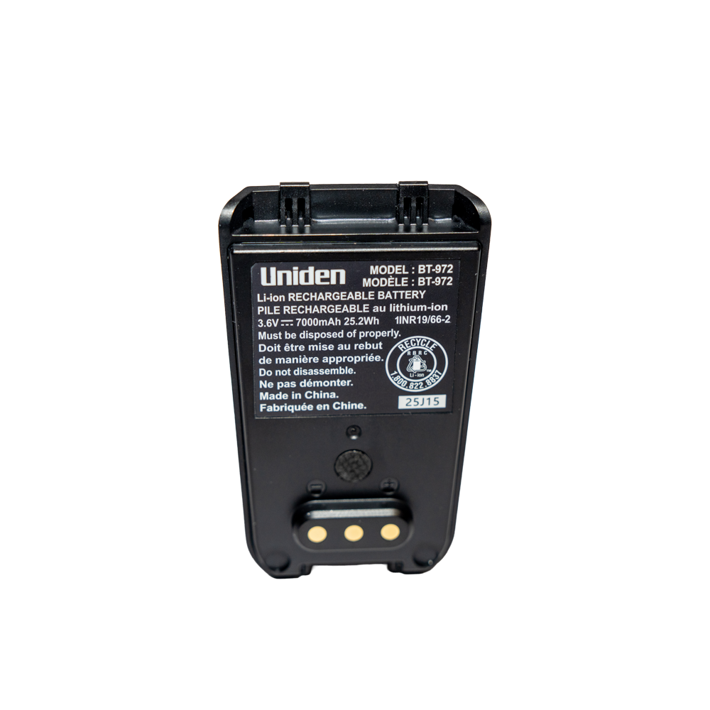 Uniden SDS150 batterie scanner Li-ion 3,6V 7000mAh