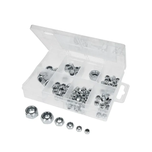 Radne Assortiment écrous frein M4-M12 coffret 108 pièces