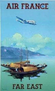 La Boutique du Pilote Musée Air France affiche 50x70 Extrême-Orient
