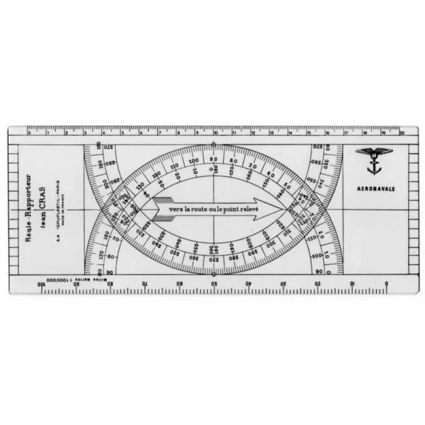 Règle CRAS Poche 210mm 1990005 règle navigation avion