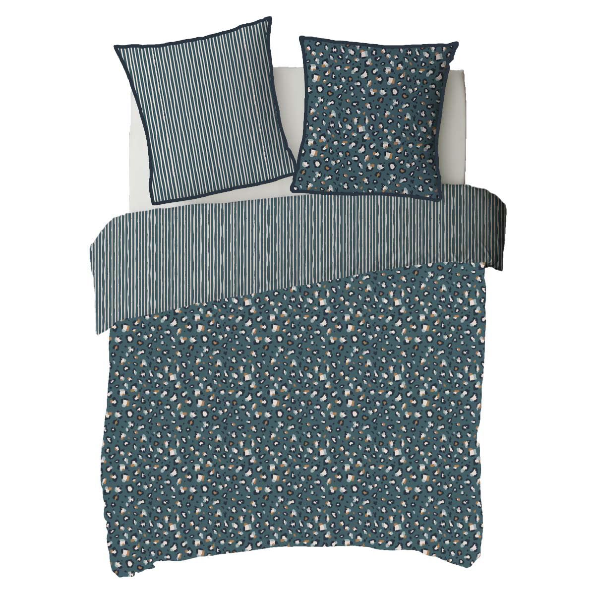 LEVASSEUR Milou parure de lit coton bleu 240x220cm
