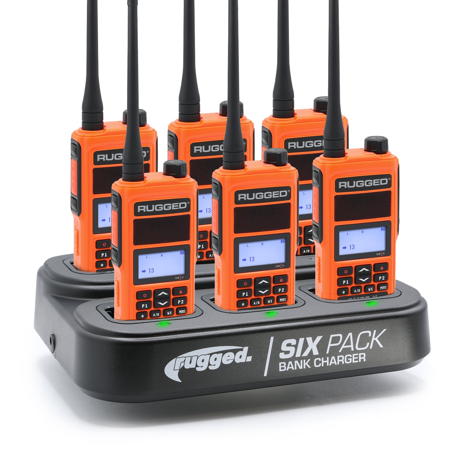 Rugged Air GMR5 radio GMRS portable gris lot 6 + chargeur