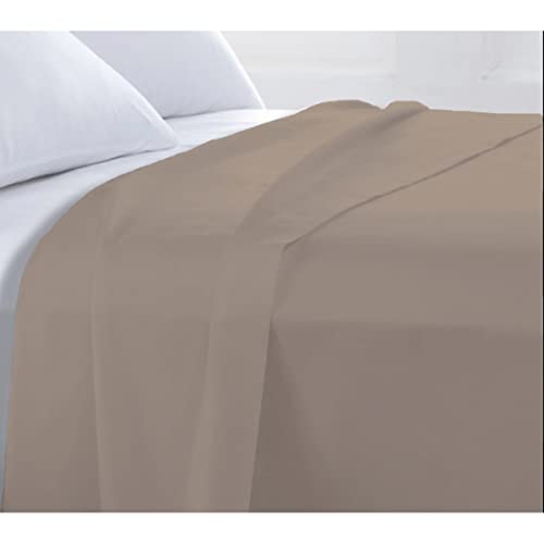 Future Home Drap Plat 57 Fils Coton Gris Galet 240x310cm