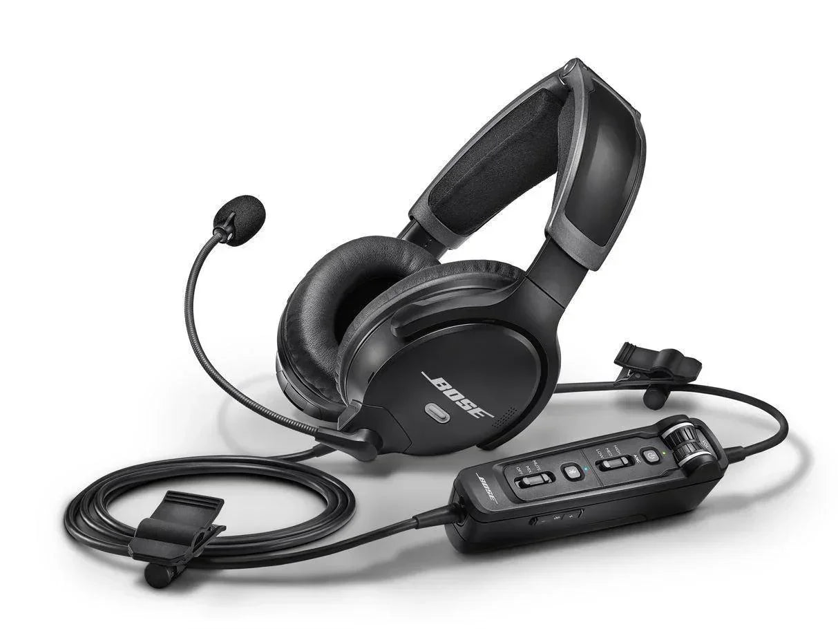 Bose A30 casque aviation hélico ANR basse impédance sans Bluetooth