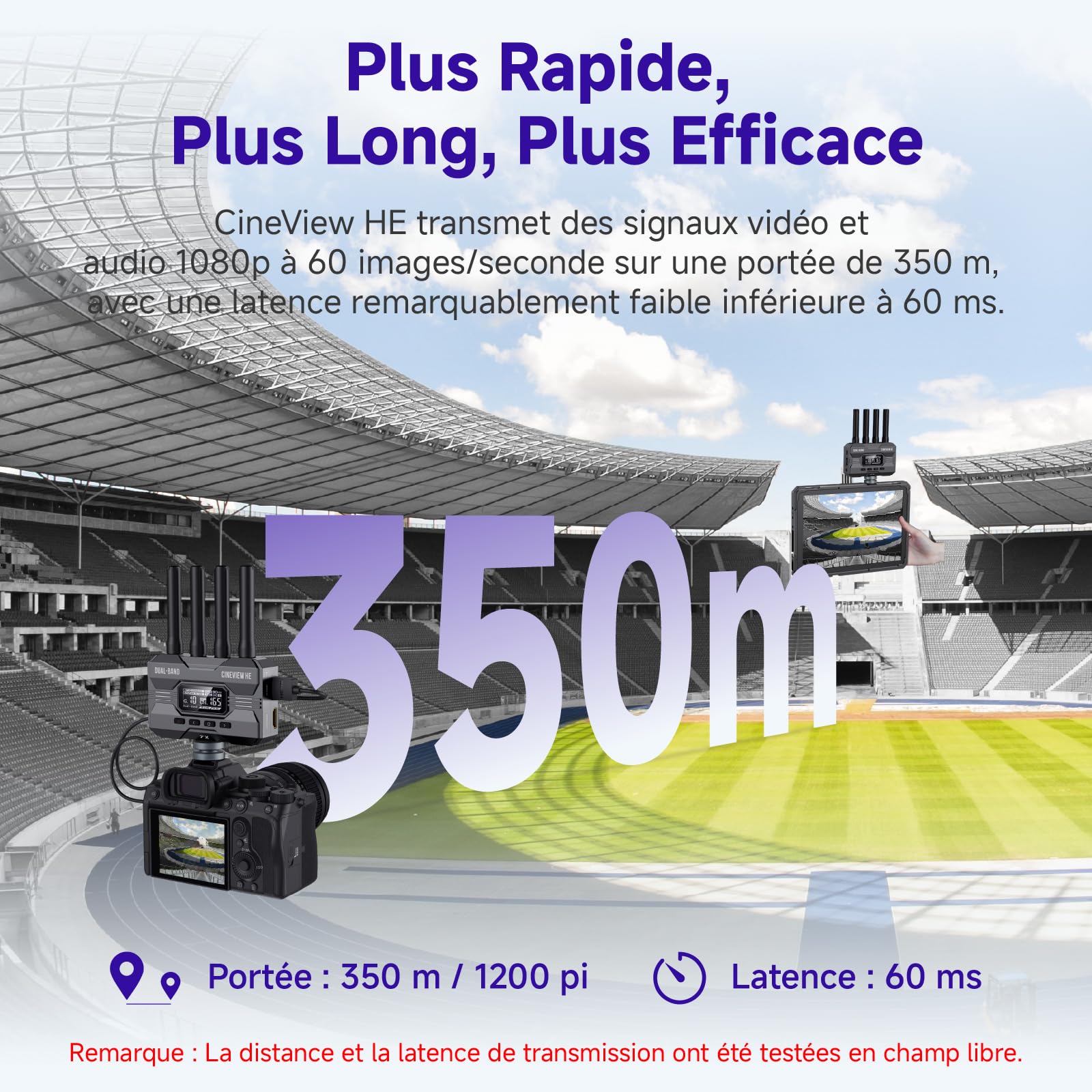 Accsoon CineView HE transmetteur vidéo sans fil HDMI 350m UVC