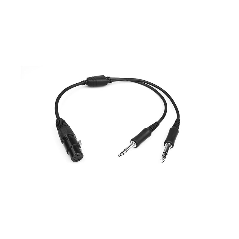 R Spider Headset Adapter Airbus XLR vers GA double jack avion
