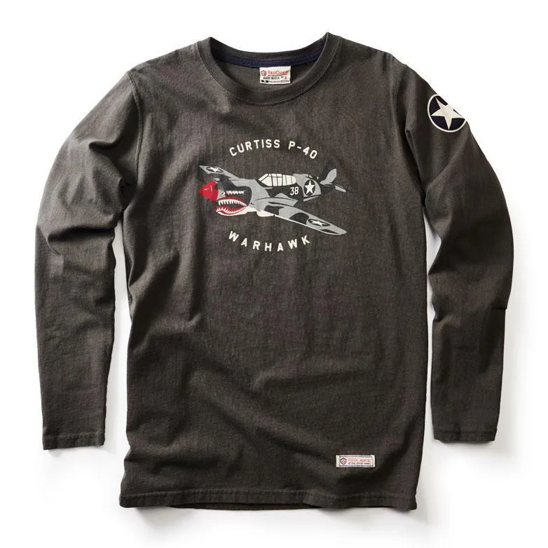Red Canoe P40 Curtiss T-shirt manches longues ardoise M