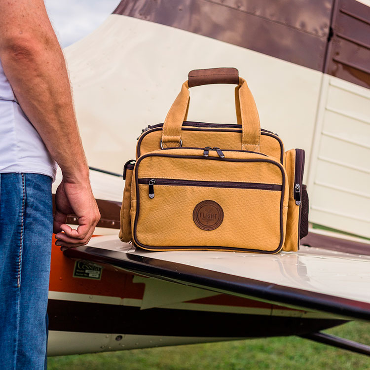 Flight Outfitters Bush Pilot sac de vol toile marron