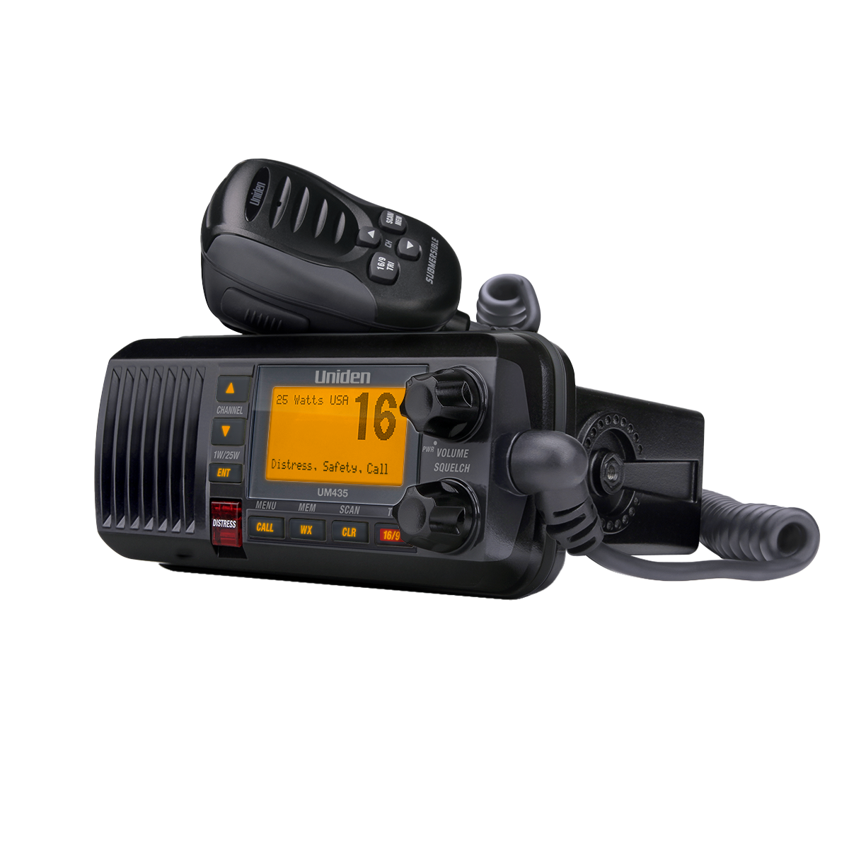 Uniden UM435 radio VHF marine fixe DSC GPS blanche