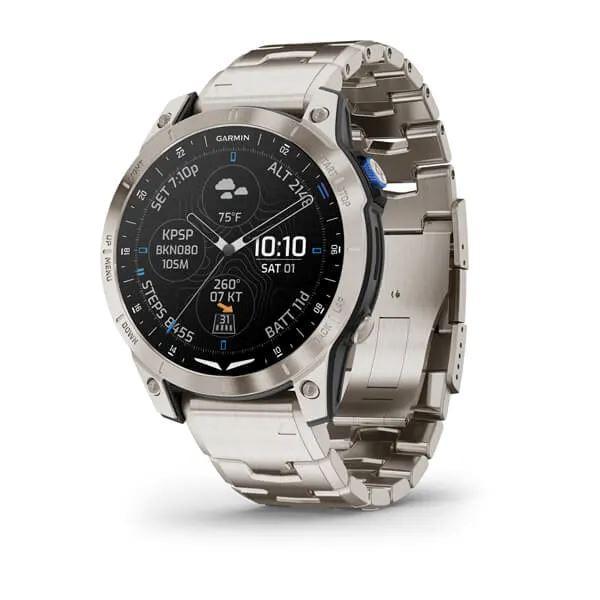Garmin D2 Mach 1 Montre Aviateur GPS Titane AMOLED