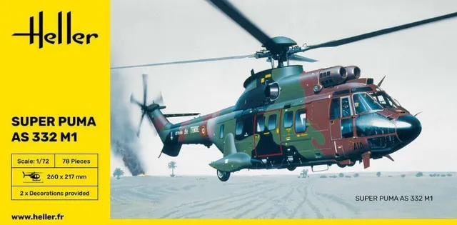Heller Super Puma AS 332 M1 maquette 1/72 réf 80367