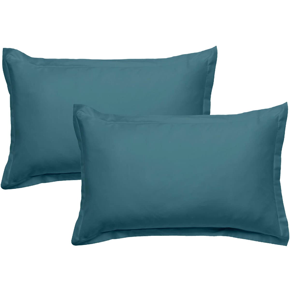 LEVASSEUR Lot 2 Taies d'Oreiller Coton Canard 50x70cm Oeko-Tex