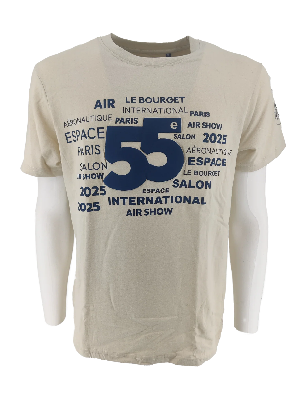 La Boutique du Pilote T-Shirt SIAE 2025 beige adulte salon Bourget