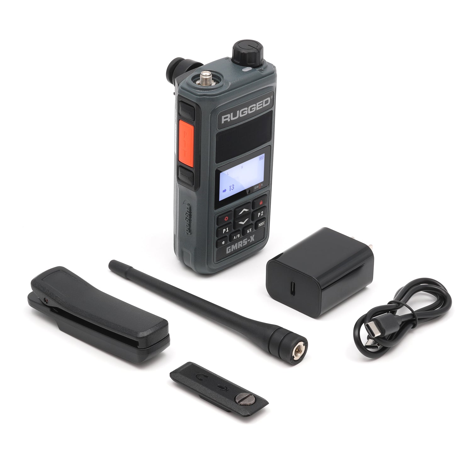 Rugged Air GMR5-X talkie walkie GMRS 5W gris lot 2